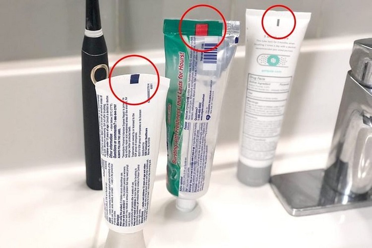 Informasi tentang kode warna pasta gigi, Sumber: lifestyle.kompas.com