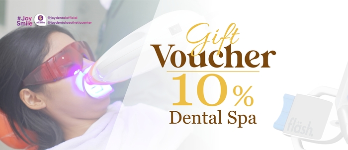 Vucher diskon 10% dental spa di Klinik gigi Joy Dental